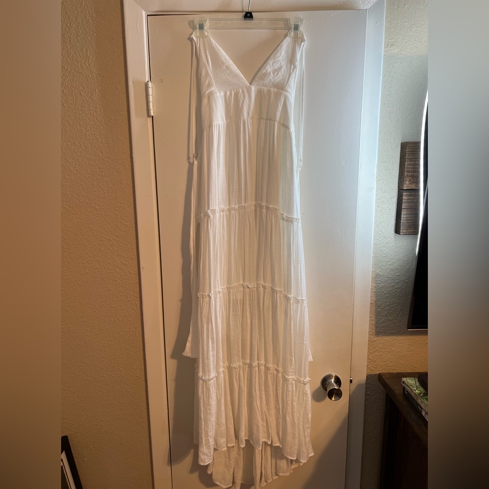 White semi formal dress